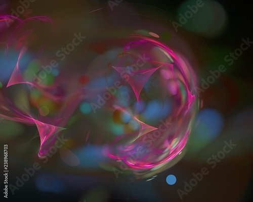 abstract digital fractal  beautiful background  disco  party