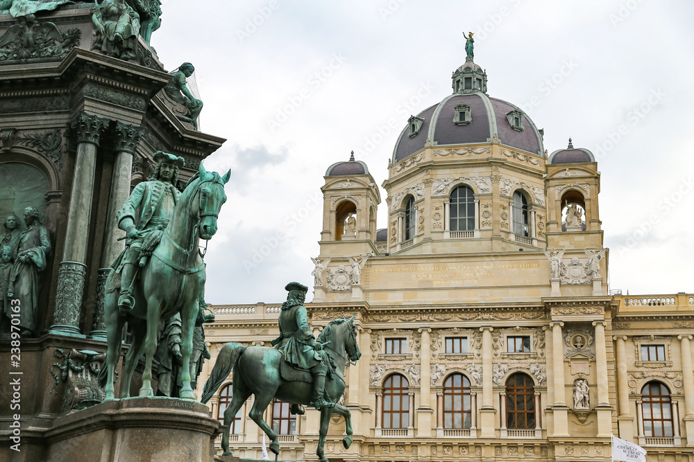 Empress Maria Theresia monument in Vienna, Austria