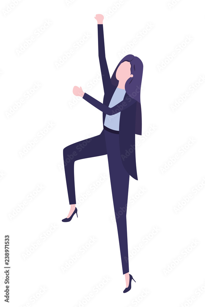 business woman avatar character