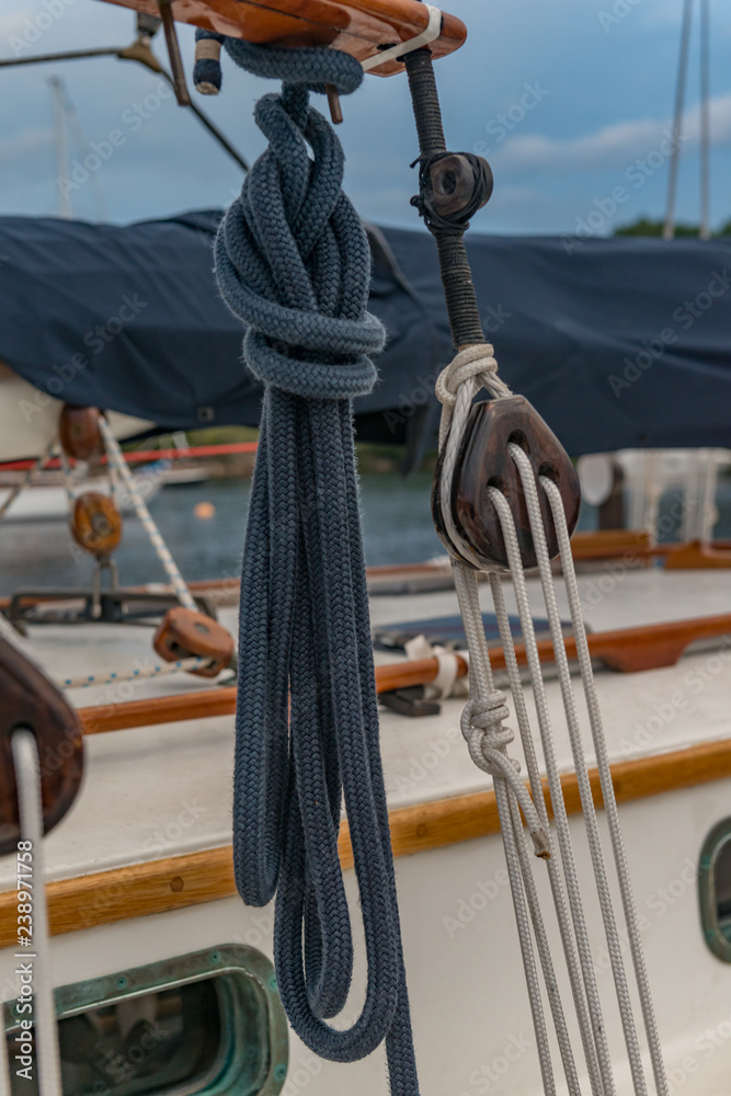 Obraz premium winch on a yacht