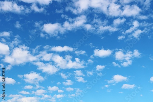 風景　冬　優しい雲　フワ雲　とちぎ © ペパーミント