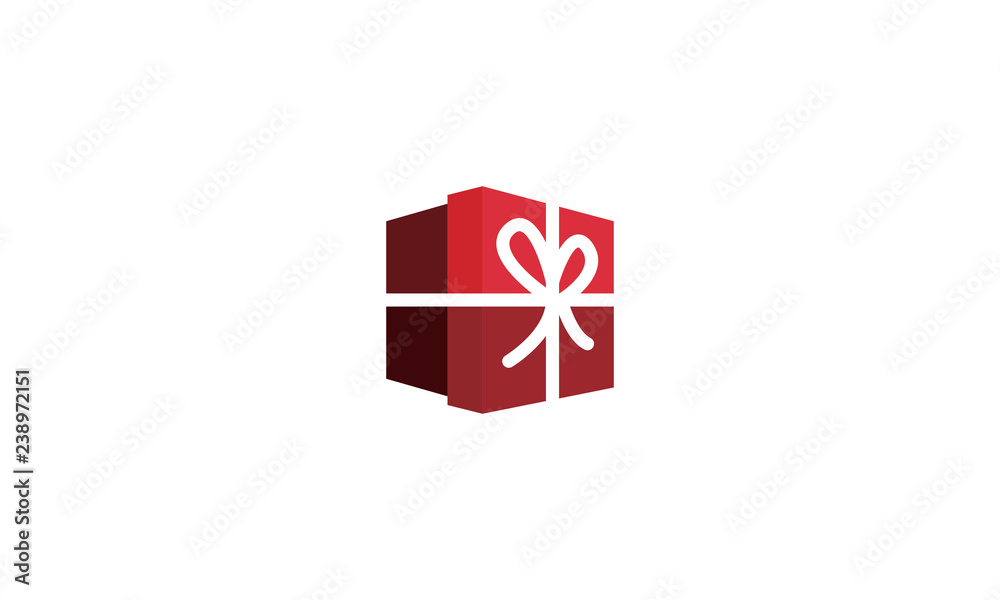 Gift Box Template Vector Design Stock Vector | Adobe Stock