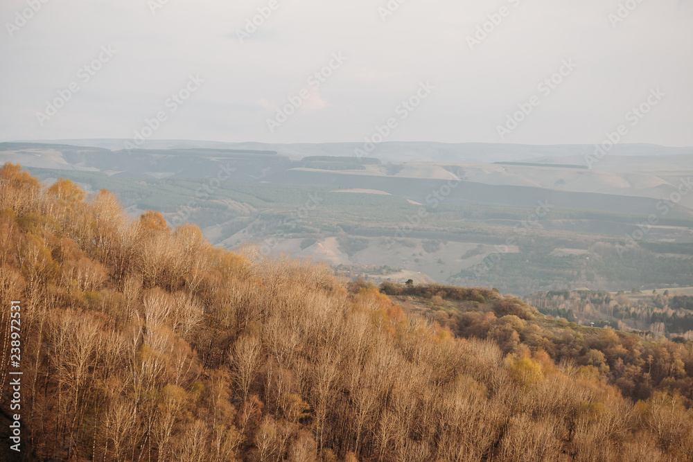 autumn landscape from the mountainside