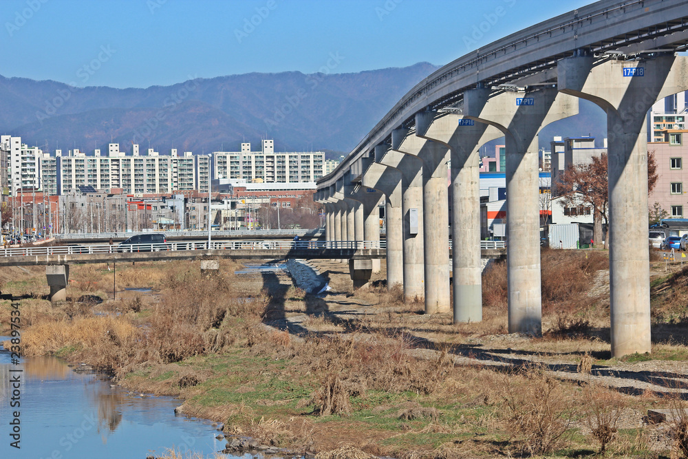 Obraz premium 지상철