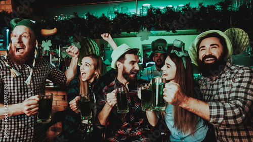 Photography Young Company Are Celebrating St Patrick's Day.