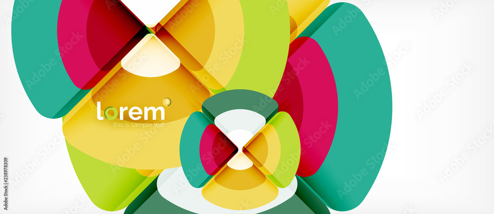Circles and triangles geometric abstract background. Trendy abstract layout template for business or technology presentation or web brochure cover, wallpaper Circles and triangles geometric abstract background. Trendy abstract layout template for business or technology presentation or web brochure cover, wallpaper