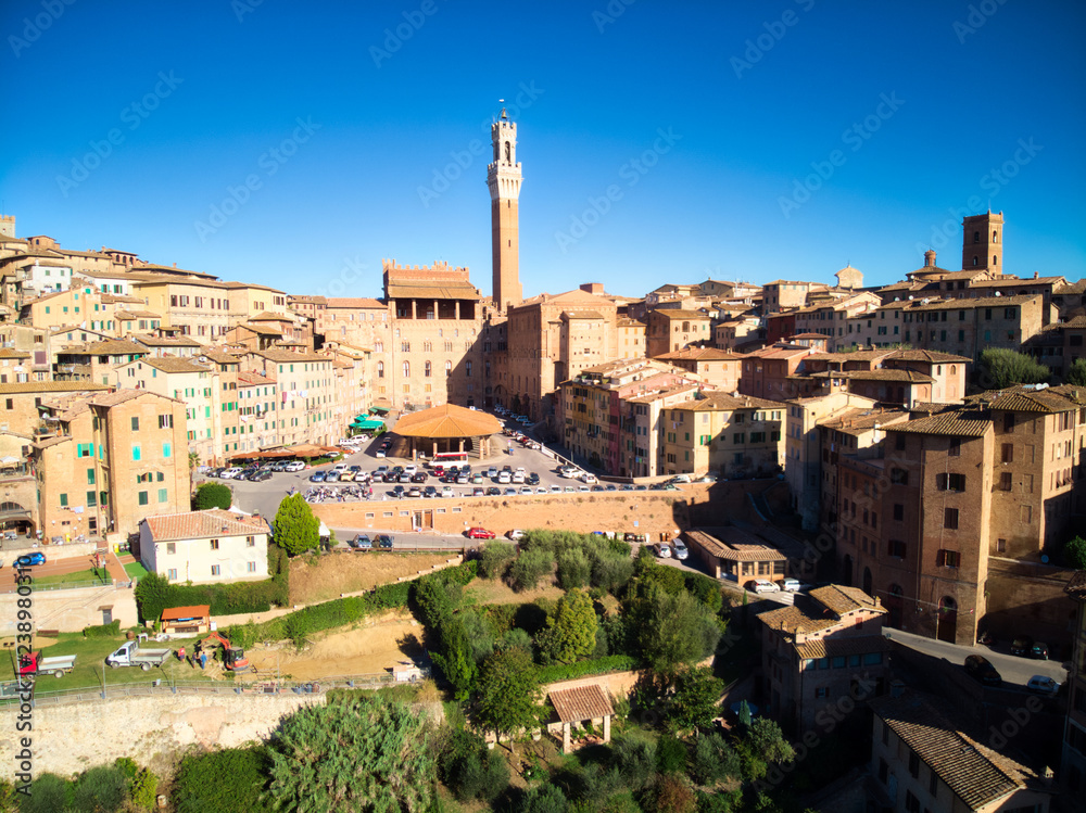 the city of Siena in Tuscany