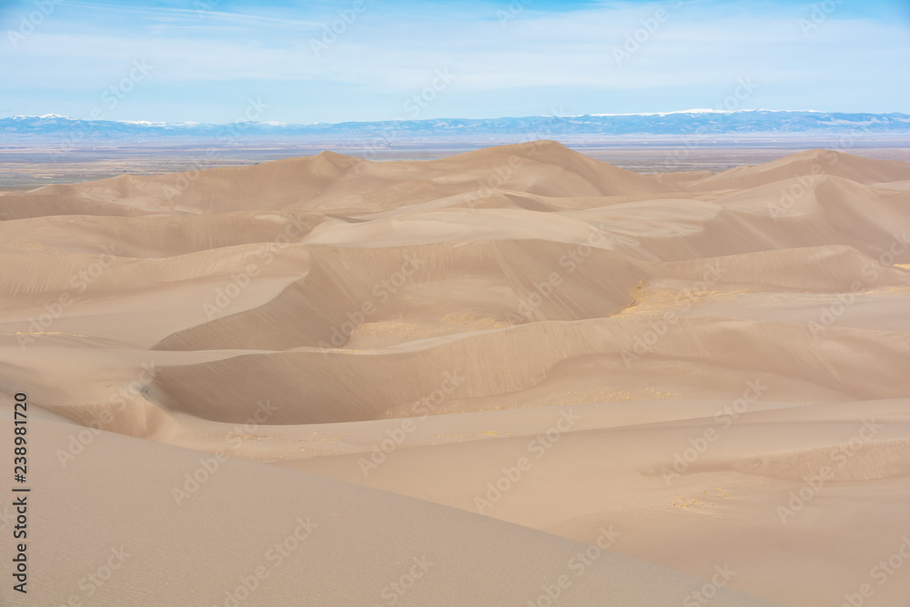 Great Sand Dunes National Park Colorado Sand Texture Foot Prints