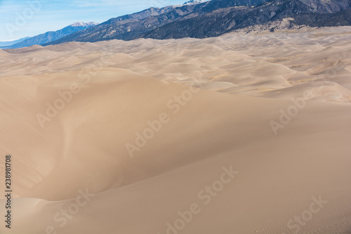 Great Sand Dunes National Park Colorado Sand Texture Foot Prints