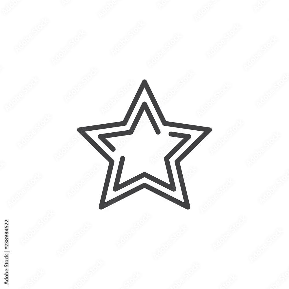 Rating star outline icon. linear style sign for mobile concept and web design. Favorite star simple line vector icon. Symbol, logo illustration. Pixel perfect vector graphics Rating star outline icon. linear style sign for mobile concept and web design. Favorite star simple line vector icon. Symbol, logo illustration. Pixel perfect vector graphics