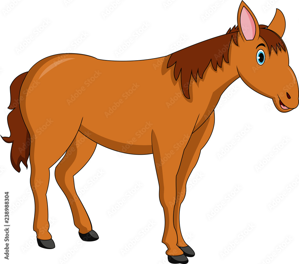 Download Horse, Cartoon, Horse Vector. Royalty-Free Stock Illustration  Image - Pixabay
