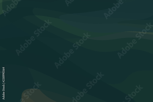 dark green curve line background, abstract flow line in dark green shade color use for background