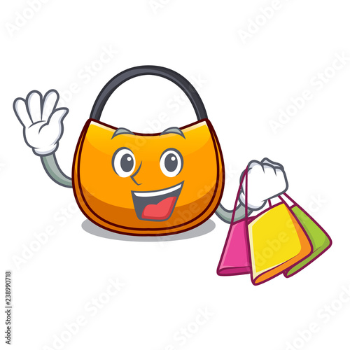 Shopping beautifully hobo bag on character funny