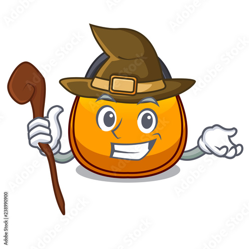 Witch hobo bag outline on image cartoon