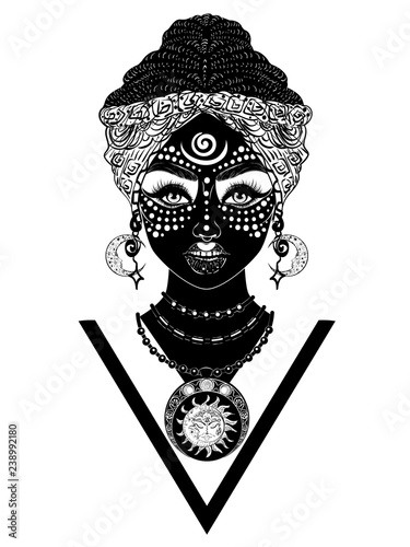 African voodoo woman