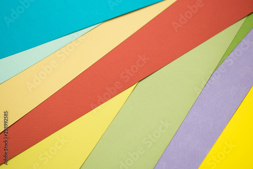 colored paper cascaded
