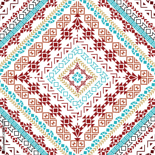 Beautiful tribal seamless pattern background