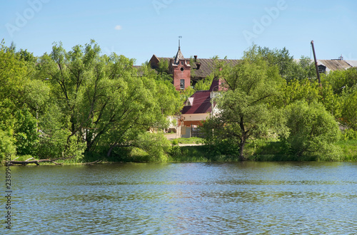 Former faience factory at Kuznetsovo district of Konakovo. Russia photo