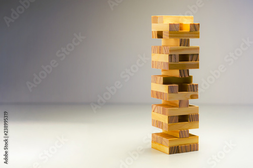 Building from wooden blocks - jenga