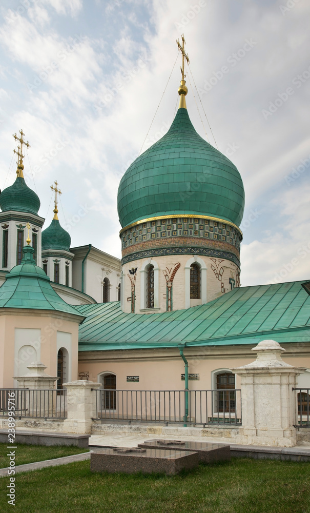 Church of St. Constantine and St. Helena of Resurrection (New Jerusalem) monastery in Istra. Russia