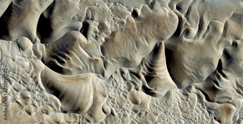 Φωτογραφία primeval clay, abstract photography of the deserts of Africa from the air