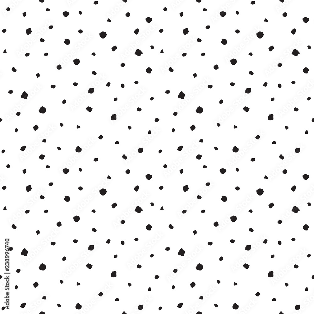 Black uneven specks, spots, blobs, splashes seamless repeat vector ...