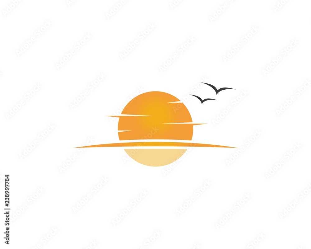 sun Logo Icon Vector Template.Sun over horizon
sun Logo Icon Vector Template.Sun over horizon