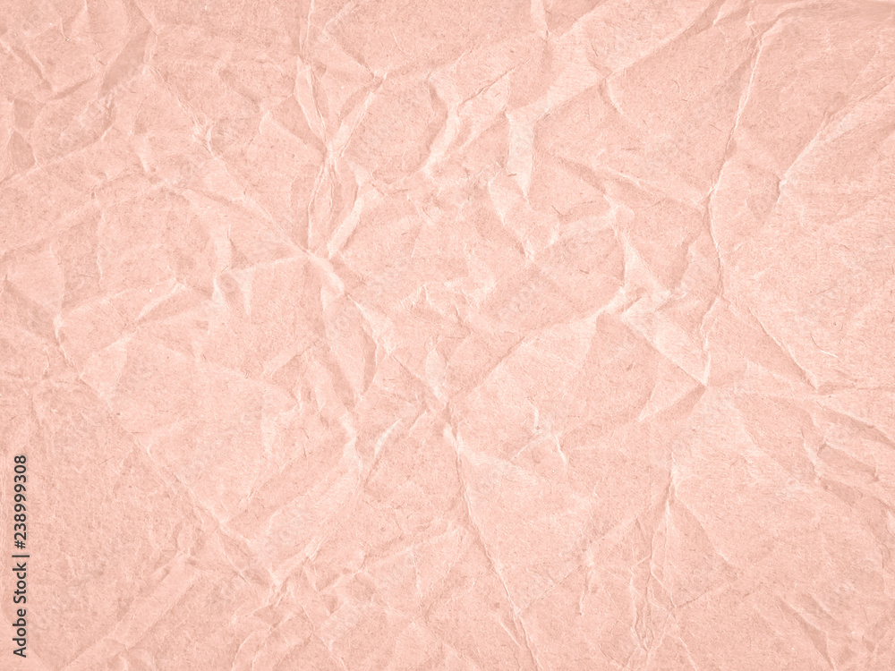 Texture of light red crumpled craft paper. Texture for design, abstract  background Stock Photo | Adobe Stock