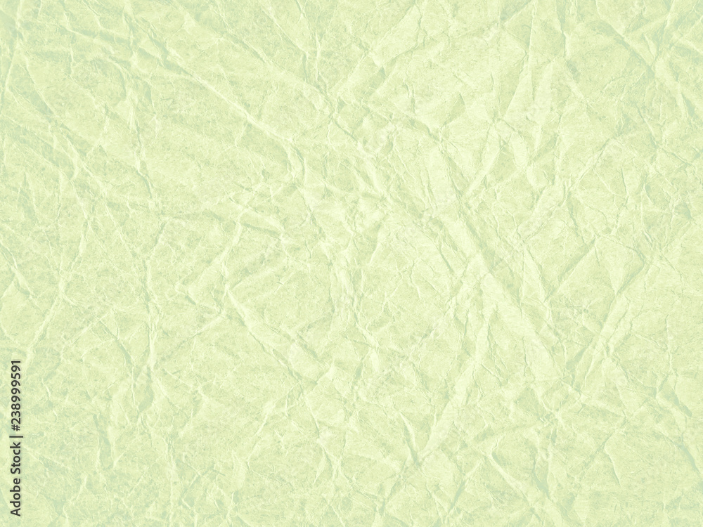 Dirty Texture Of Old Crumpled Light Green Paper. Paper Textures