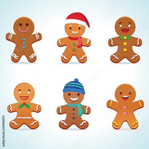 Gingerbread man vector