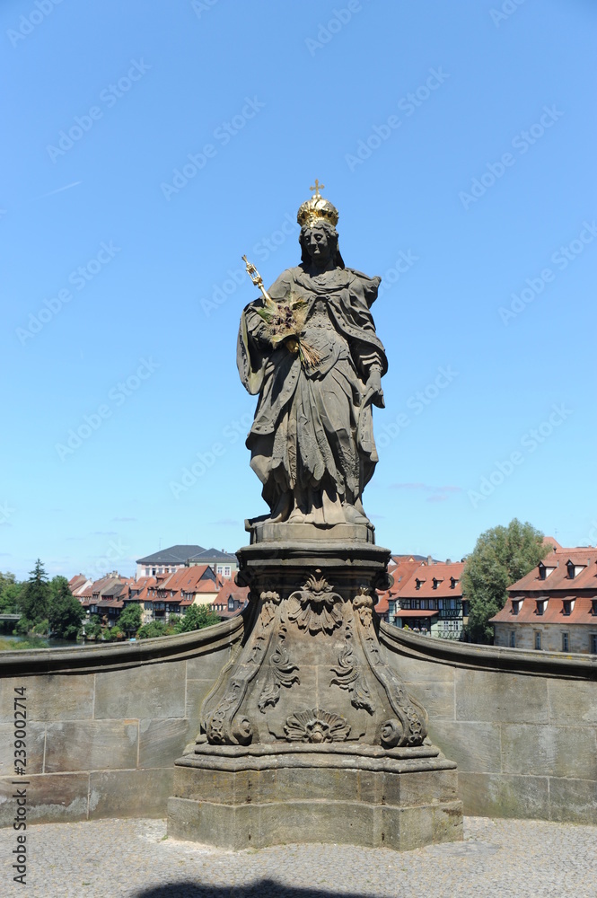 Bamberg, Brückenfigur am Rathaus