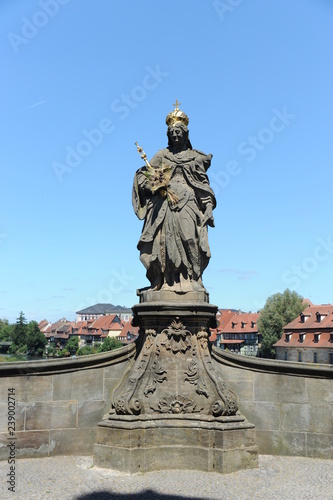 Bamberg, Brückenfigur am Rathaus