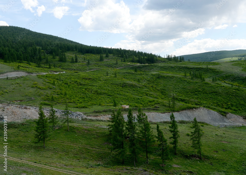 View of the pass Katu-Yaryk. Altai Republic. Western Siberia