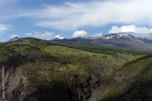 View of the pass Katu-Yaryk. Altai Republic. Western Siberia