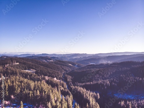 Czeck Republic and Slovakia mountains drone shot photo