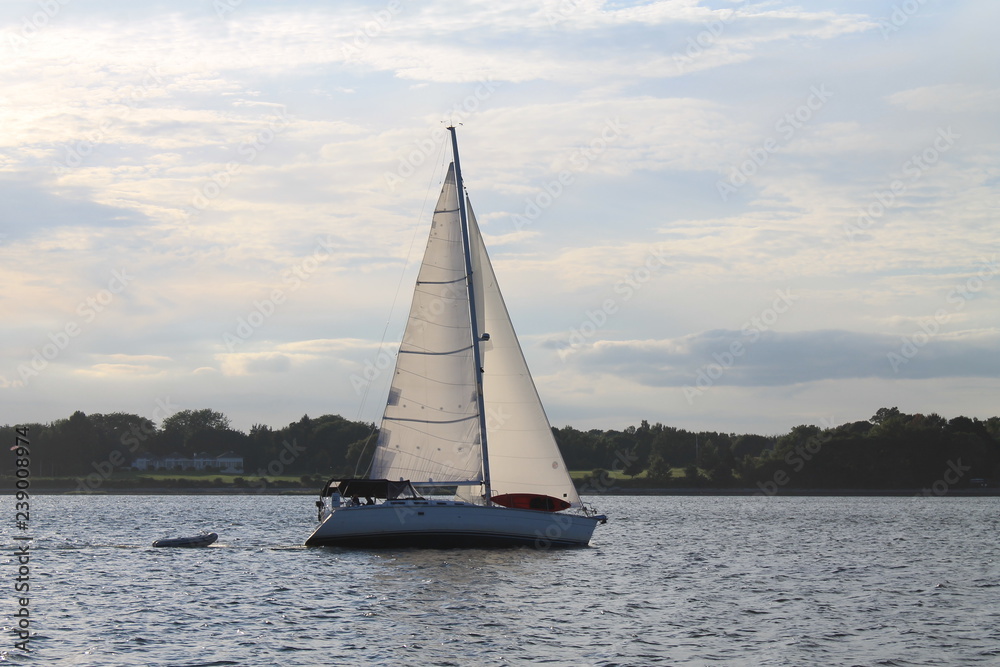 Sailboat on the Narragansett Bay