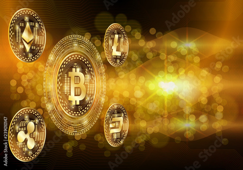 Hi-tech technology concept, abstract background.