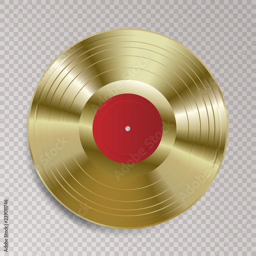 LP vinyl red gold