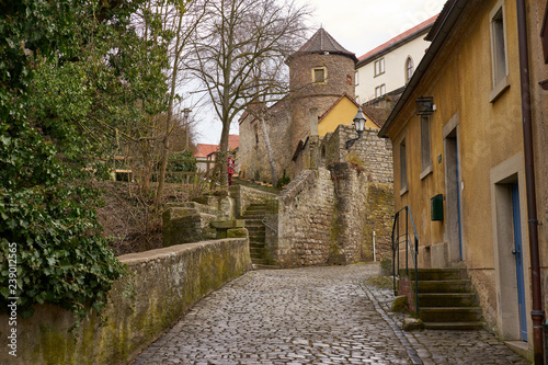 Historische Altstadt von Dettelbach,  Landkreis Kitzingen, Unterfranken, Franken,  Bayern, Deutschland © dina