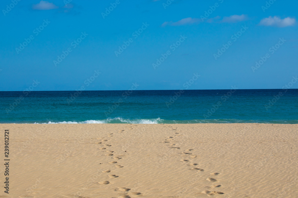 Footprints at the beach Footprints at the beach