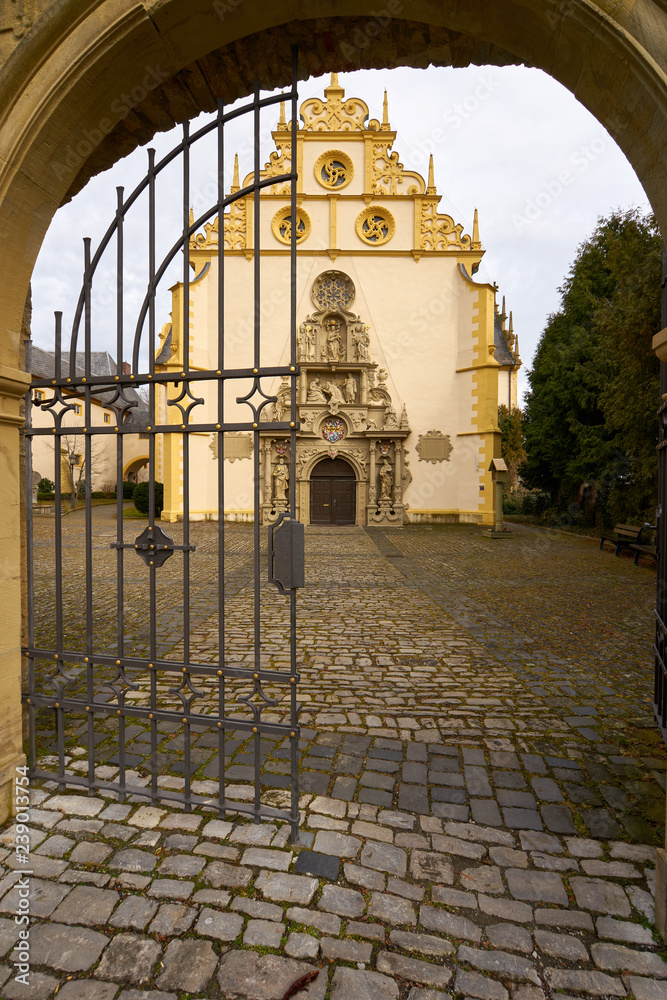 Historische Altstadt von Dettelbach, Landkreis Kitzingen, Unterfranken ...