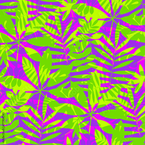 Exotic summer seamless vector pattern.