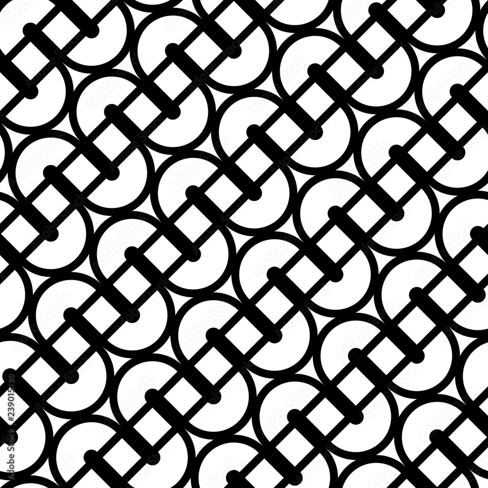 Naklejka premium Design seamless monochrome waving pattern