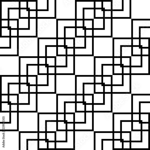 Design seamless monochrome geometric pattern