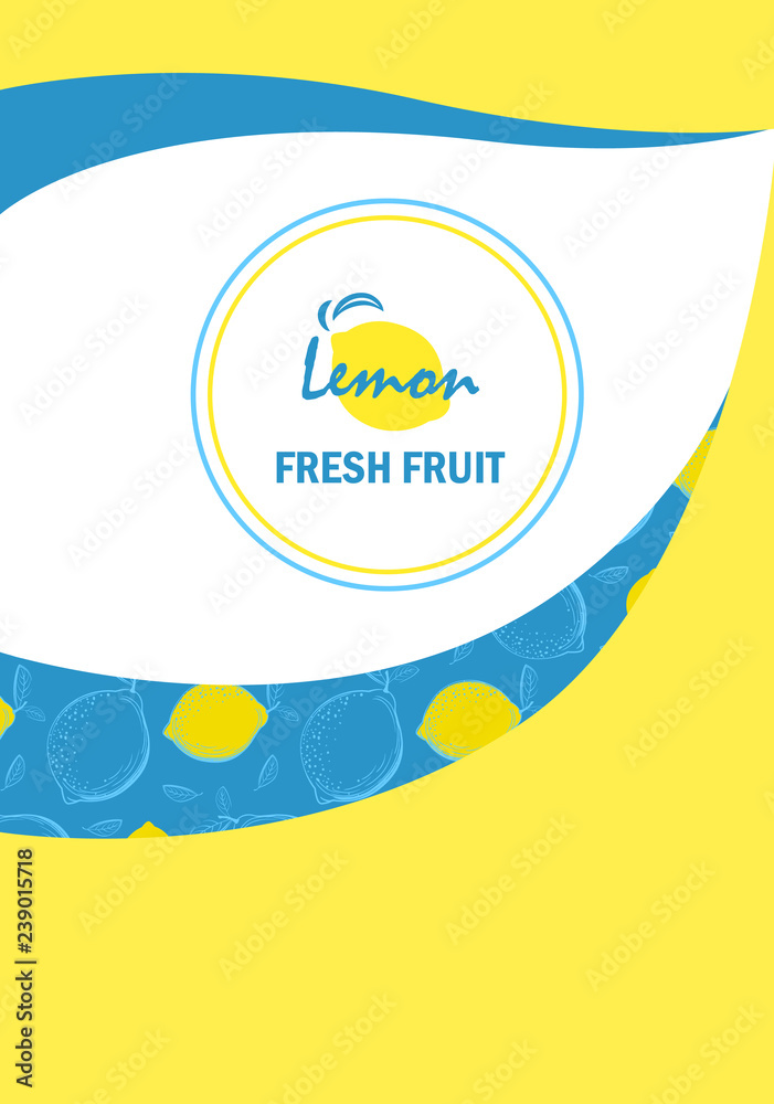 creative business brochure template with lemon creative business brochure template with lemon