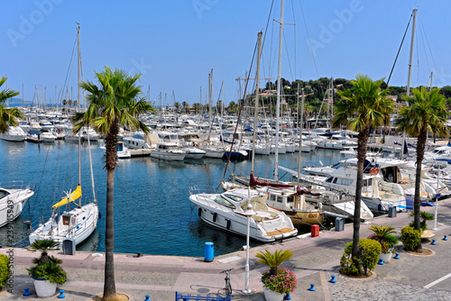 Port of Cavalaire-sur-Mer, commune in the Var department in the Provence-Alpes-French Riviera (Côte d'Azur) region in southeastern France.
