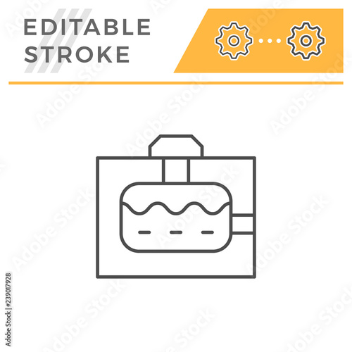 Sewerage tank line icon