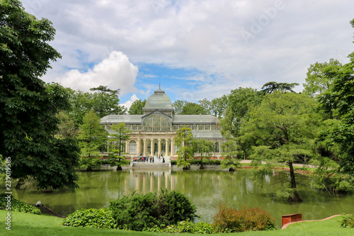 Cristal Palace in Retiro Park in Madrid Spain