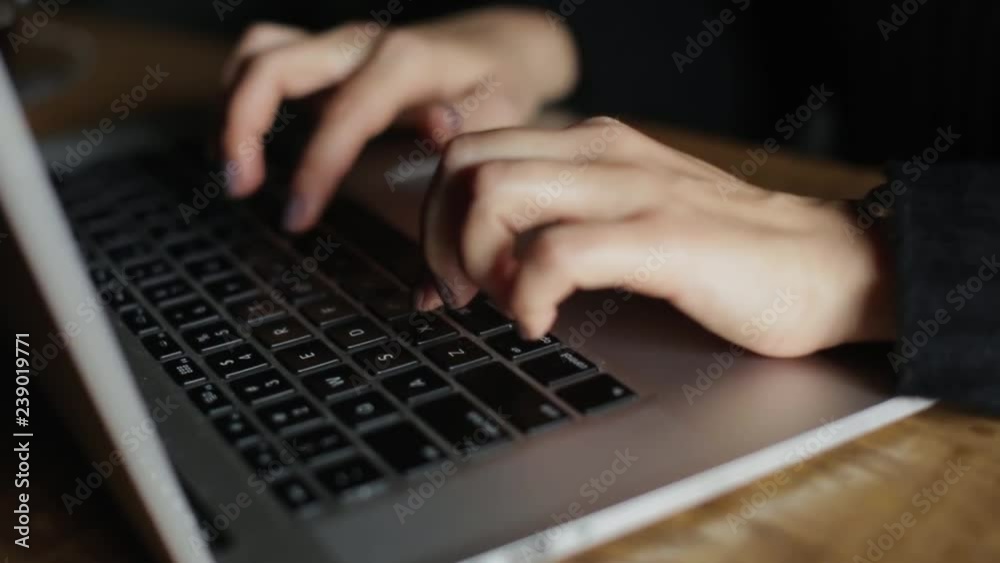 cute girl works for a computer cute girl works for a computer