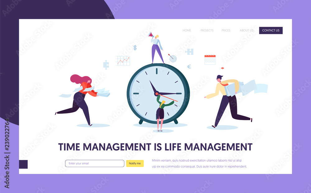 Business Time Management Concept Landing Page. Characters Organization Timetable Optimization Template for Website or Web Page. Effective Teamwork Schedule Tracking. Flat Cartoon Vector Illustration Business Time Management Concept Landing Page. Characters Organization Timetable Optimization Template for Website or Web Page. Effective Teamwork Schedule Tracking. Flat Cartoon Vector Illustration